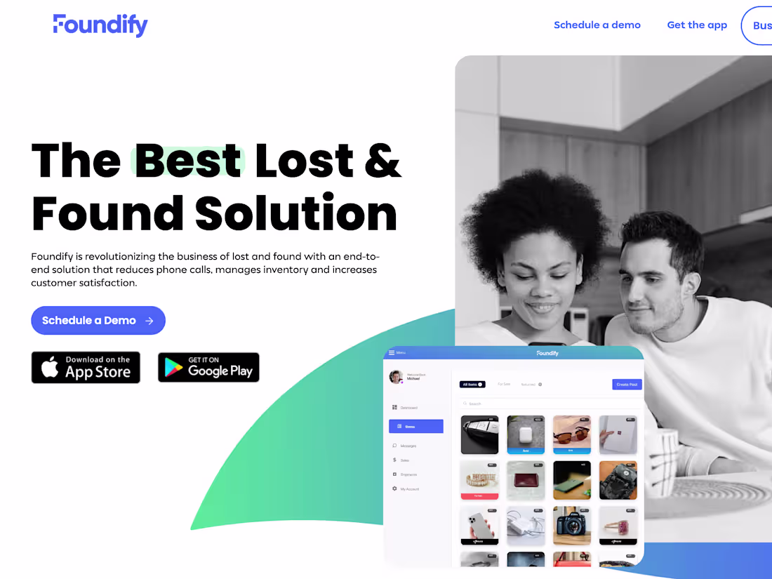 Cover image for A digital lost and found/marketplace