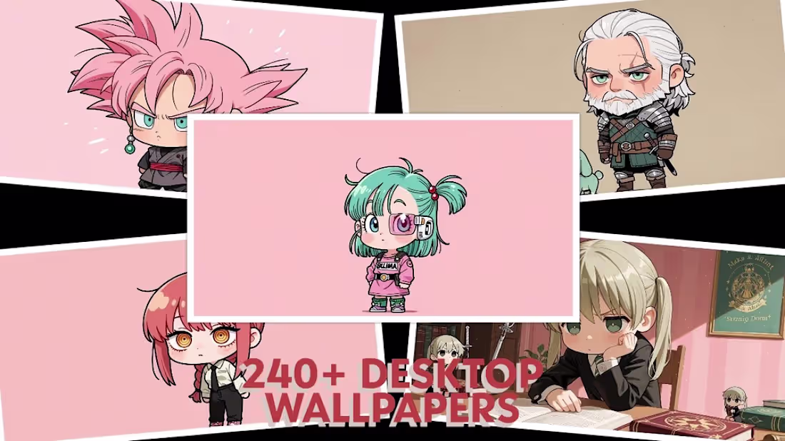 Cover image for Chibi Anime Desktop Wallpaper Collection