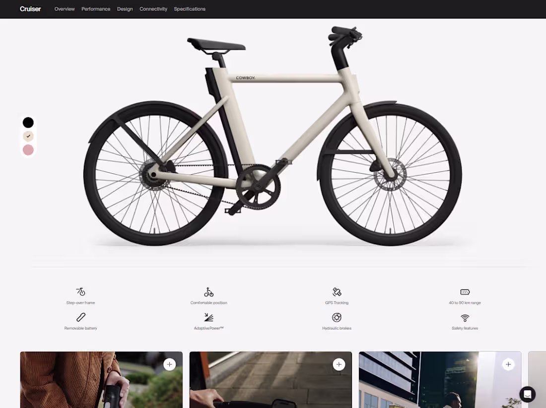 Cover image for Shopify & Framer - Cowboy E-bike Web Content Creation