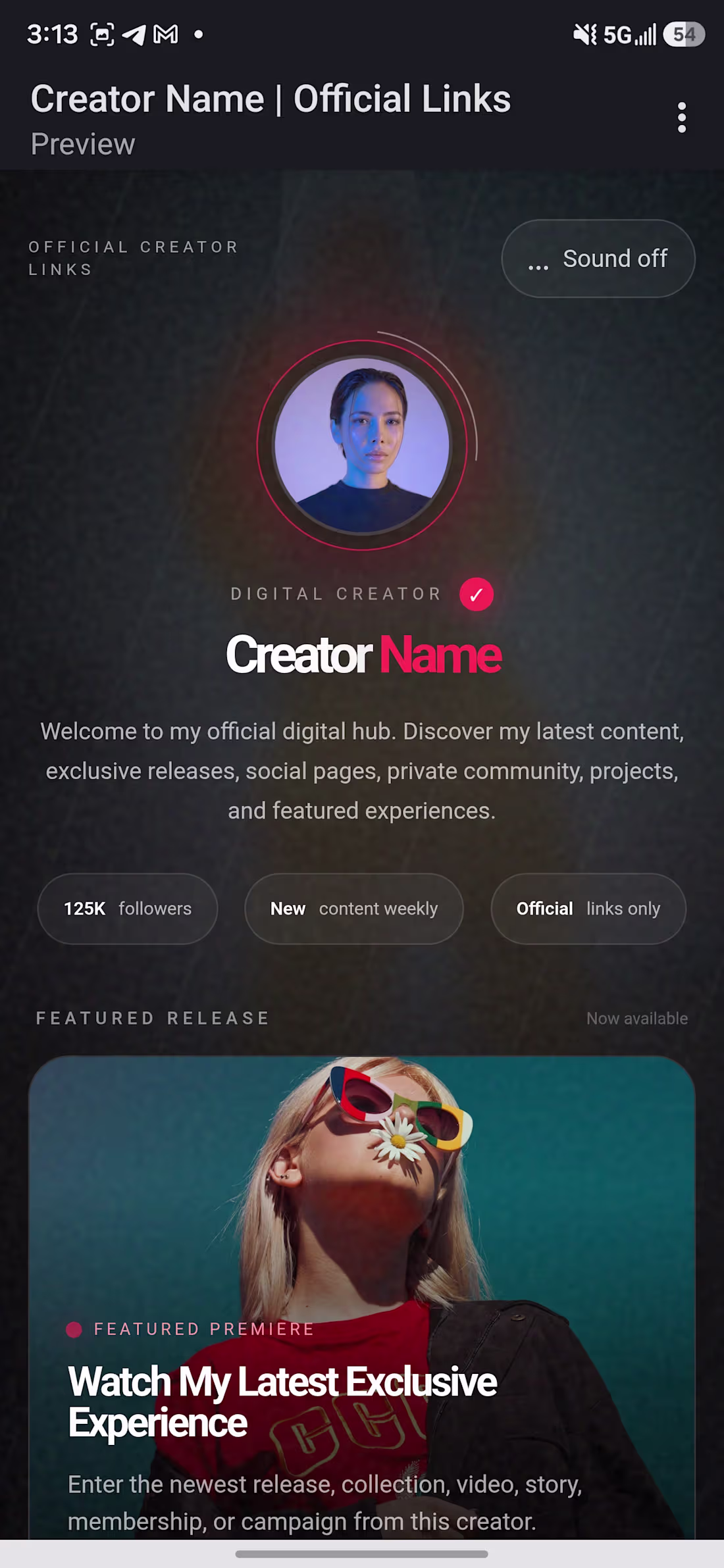Cover image for A custom animated link tree