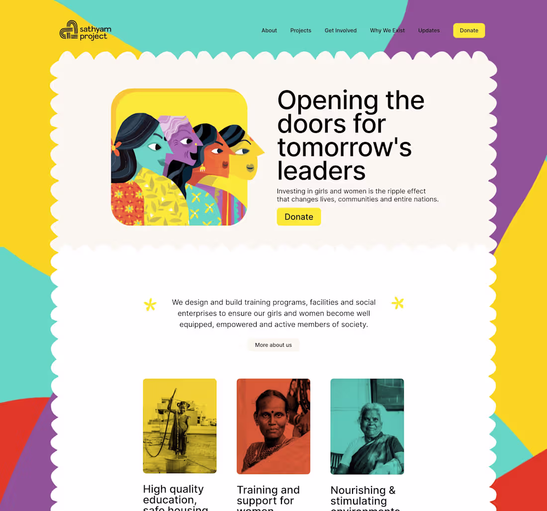 Cover image for Empowering Girls & Women in India with Sathyam