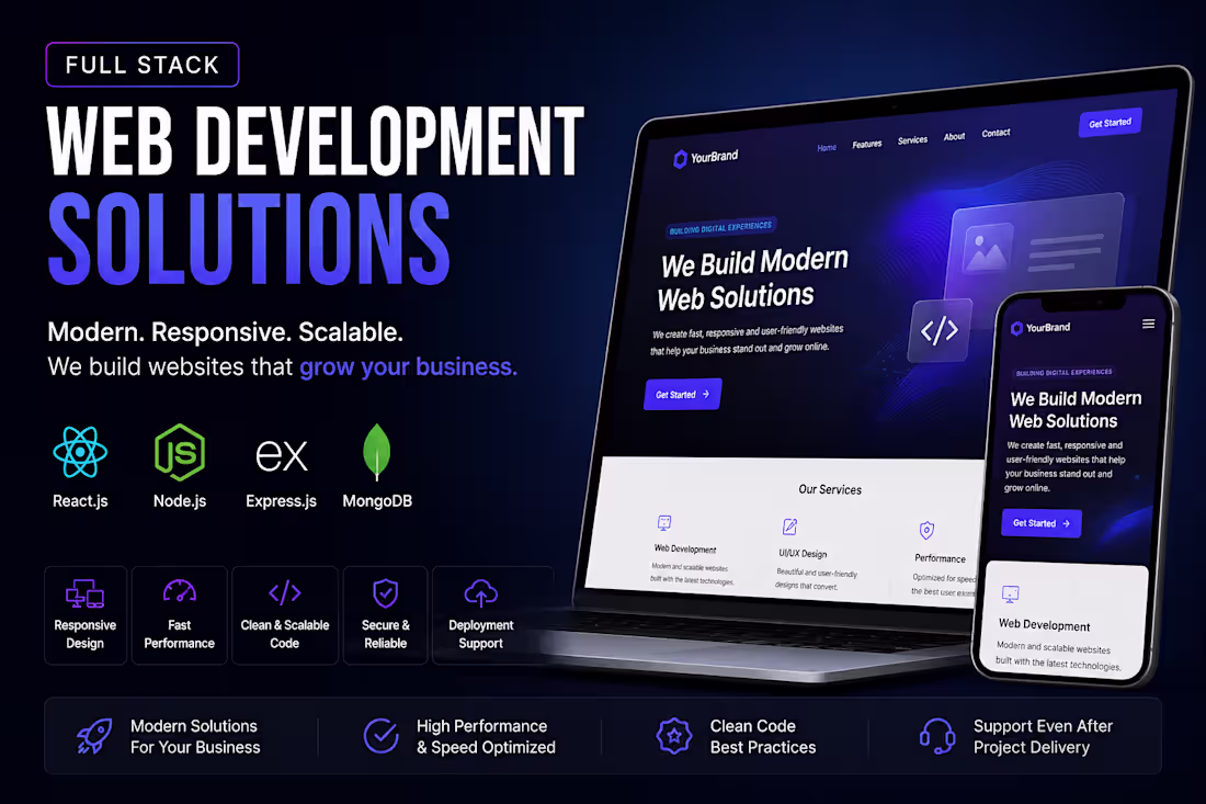 Cover image for Full Stack Business Website Development