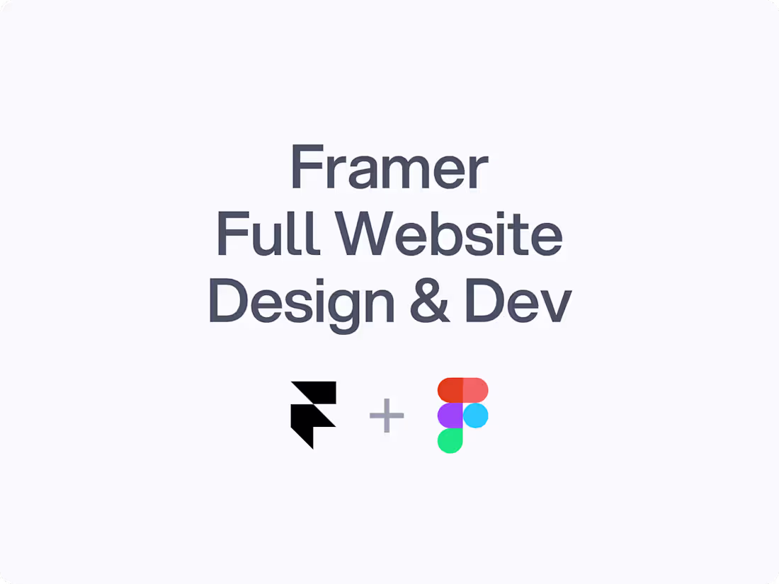 Cover image for Framer Full Website Design & Dev