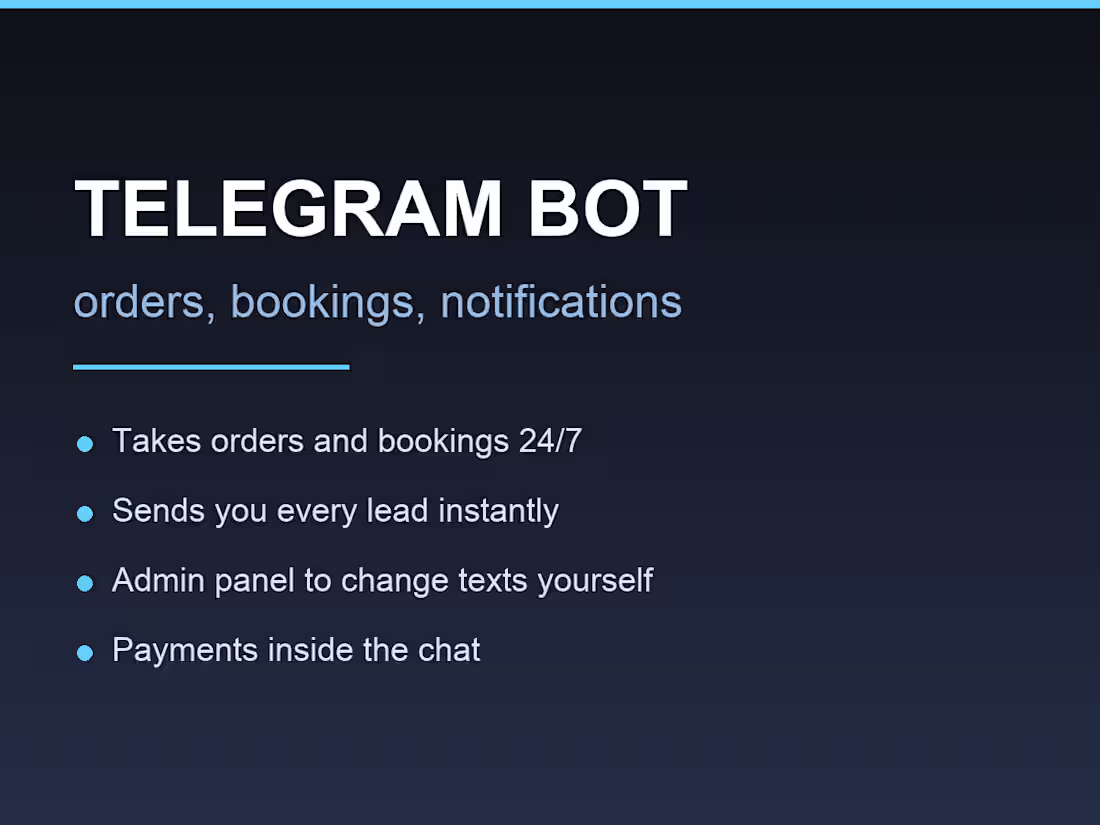 Cover image for Telegram Bot That Takes Orders While You Sleep