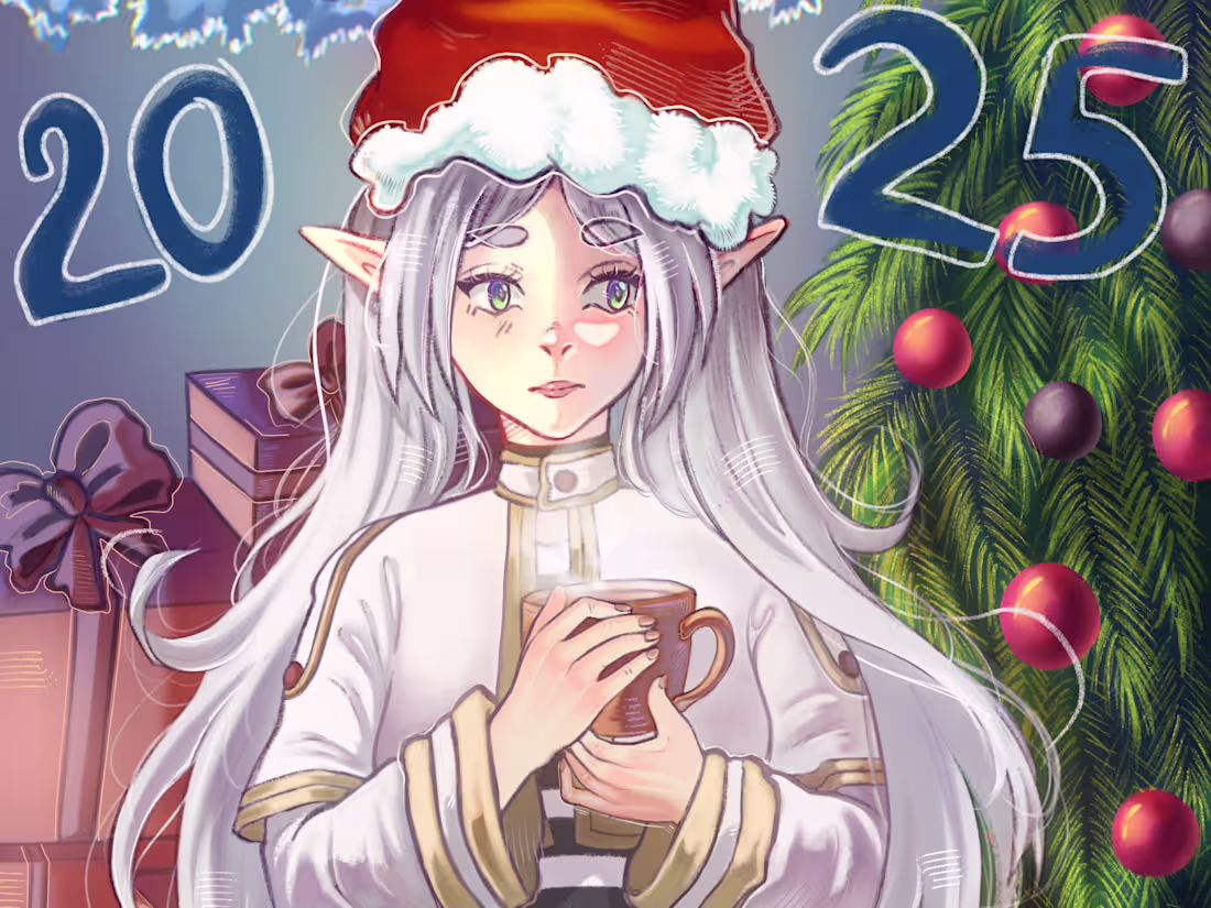 Cover image for Frieren New Year Fanart