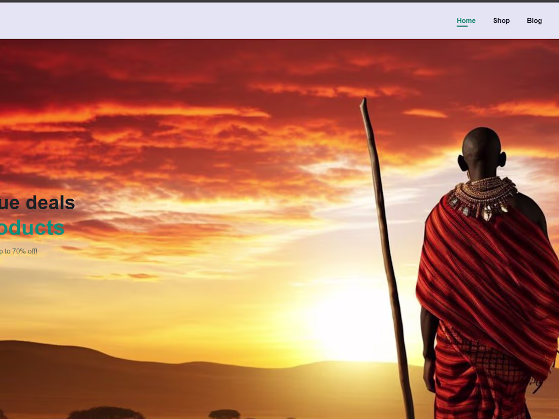 Cover image for A responsive e-commerce site for