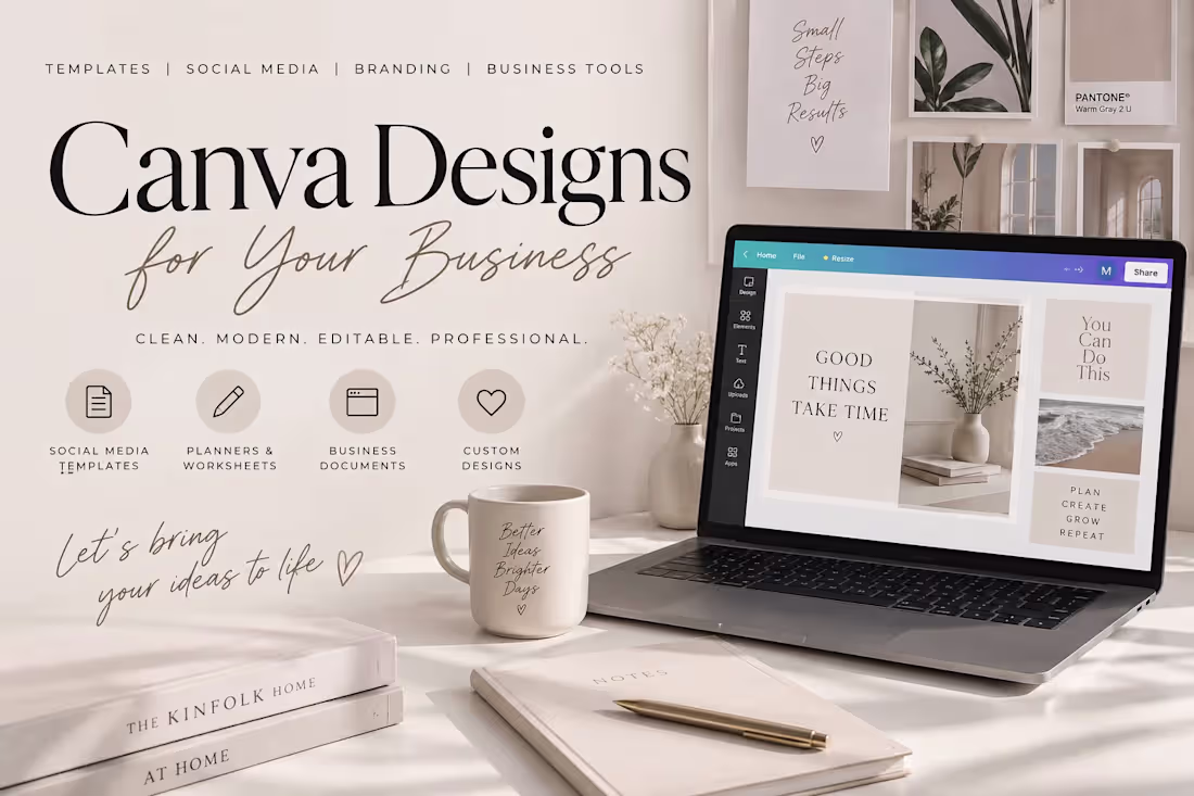 Cover image for I will create clean and professional Canva designs for you