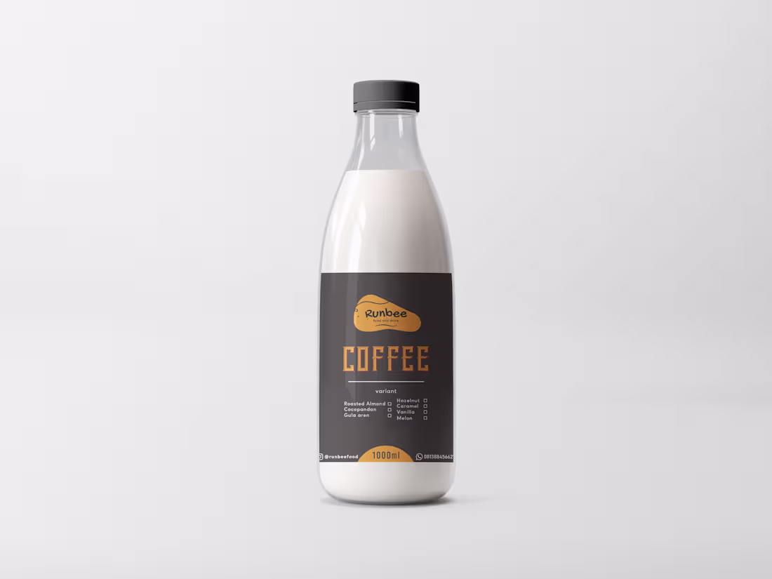 Cover image for DESIGN PRODUCT RUNBEE COFFEE SHOP | 1L COFFEE & NON - COFFEE 