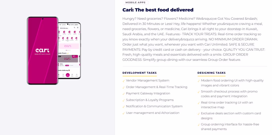 Cover image for Cari Food Delivery & Ordering