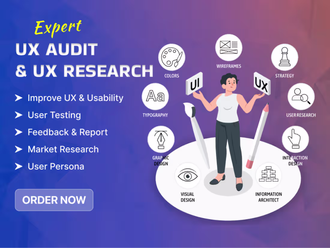 Cover image for UX Audit & Research | Improve Usability & Conversion