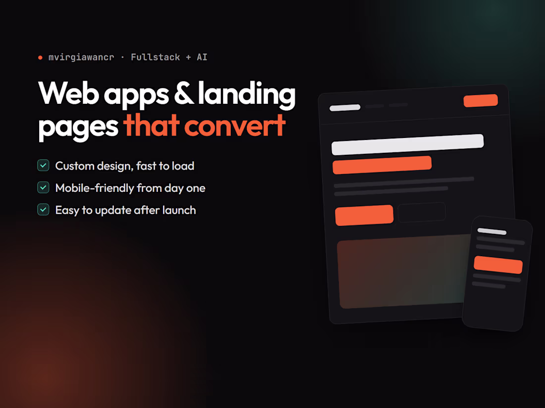 Cover image for Web App & Landing Page Development