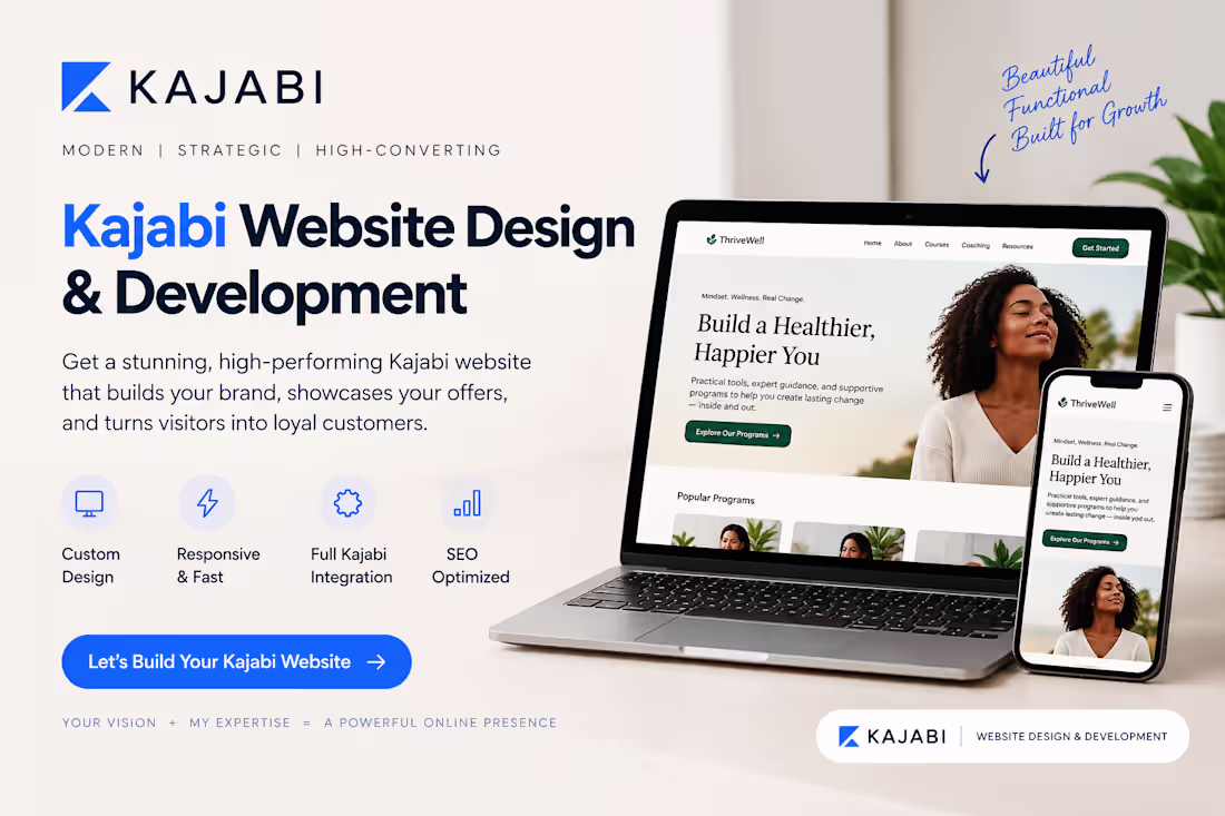 Cover image for Kajabi Website Design & Development