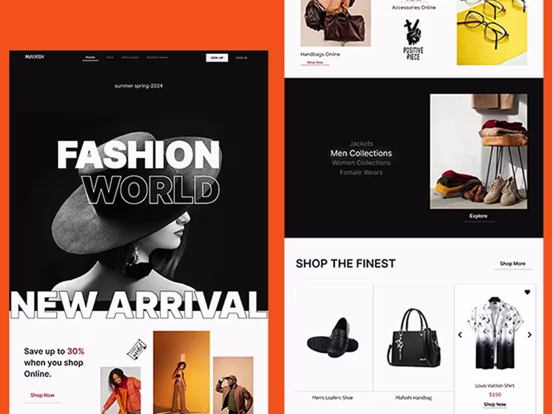Cover image for Responsive Webflow Fashion Website Development