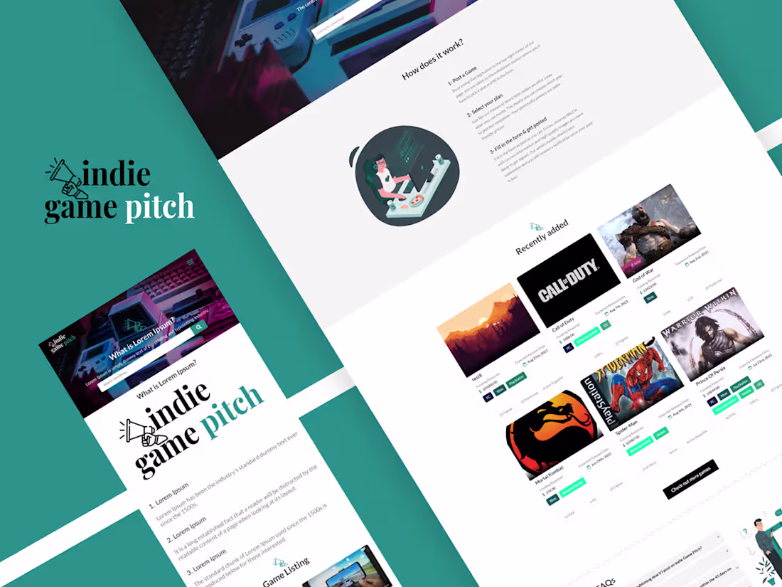 Cover image for Game Developer Showcase and Funding Platform