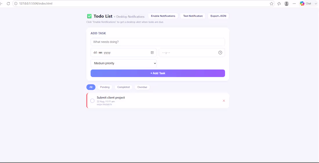 Cover image for A task manager that sends