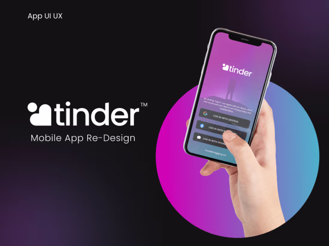 Cover image for Tinder App Redesign