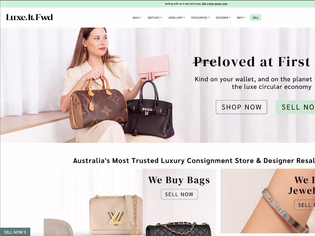 Cover image for Luxe.It.Fwd | ReactJS | Ecommerce