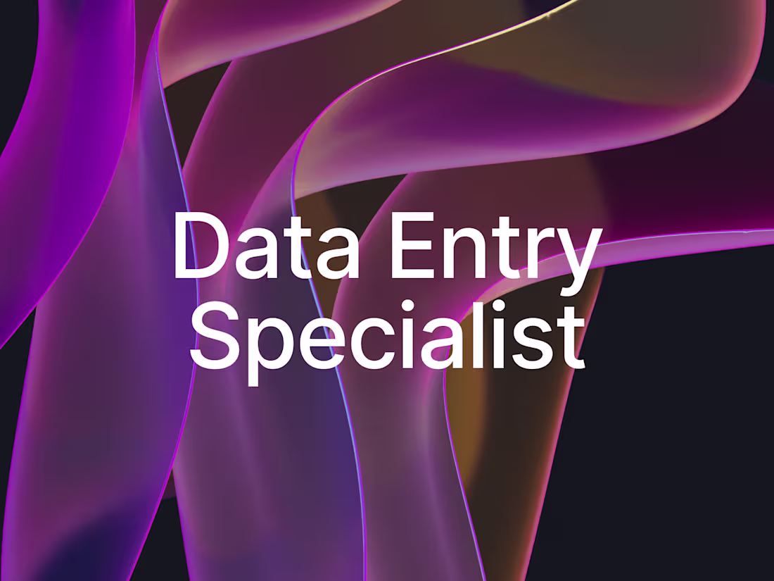 Cover image for Data Entry specialist