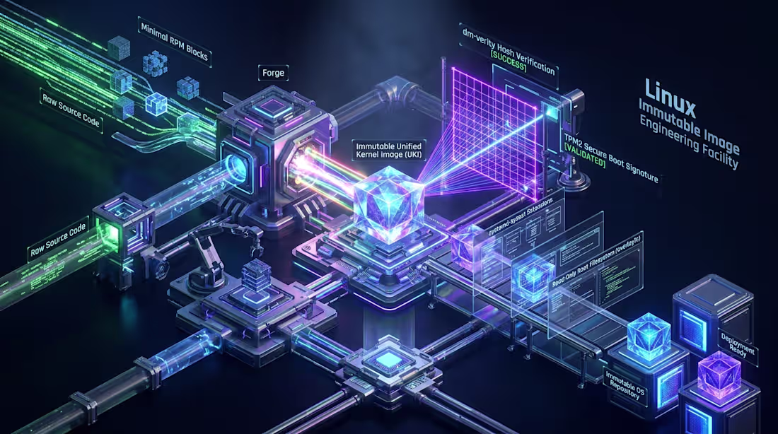Cover image for Custom Linux Distribution & Immutable OS Engineering: mkosi & UKI