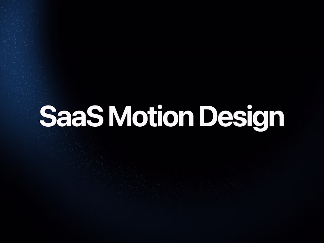 Cover image for SaaS Motion Video | Cinematic Product Showcase