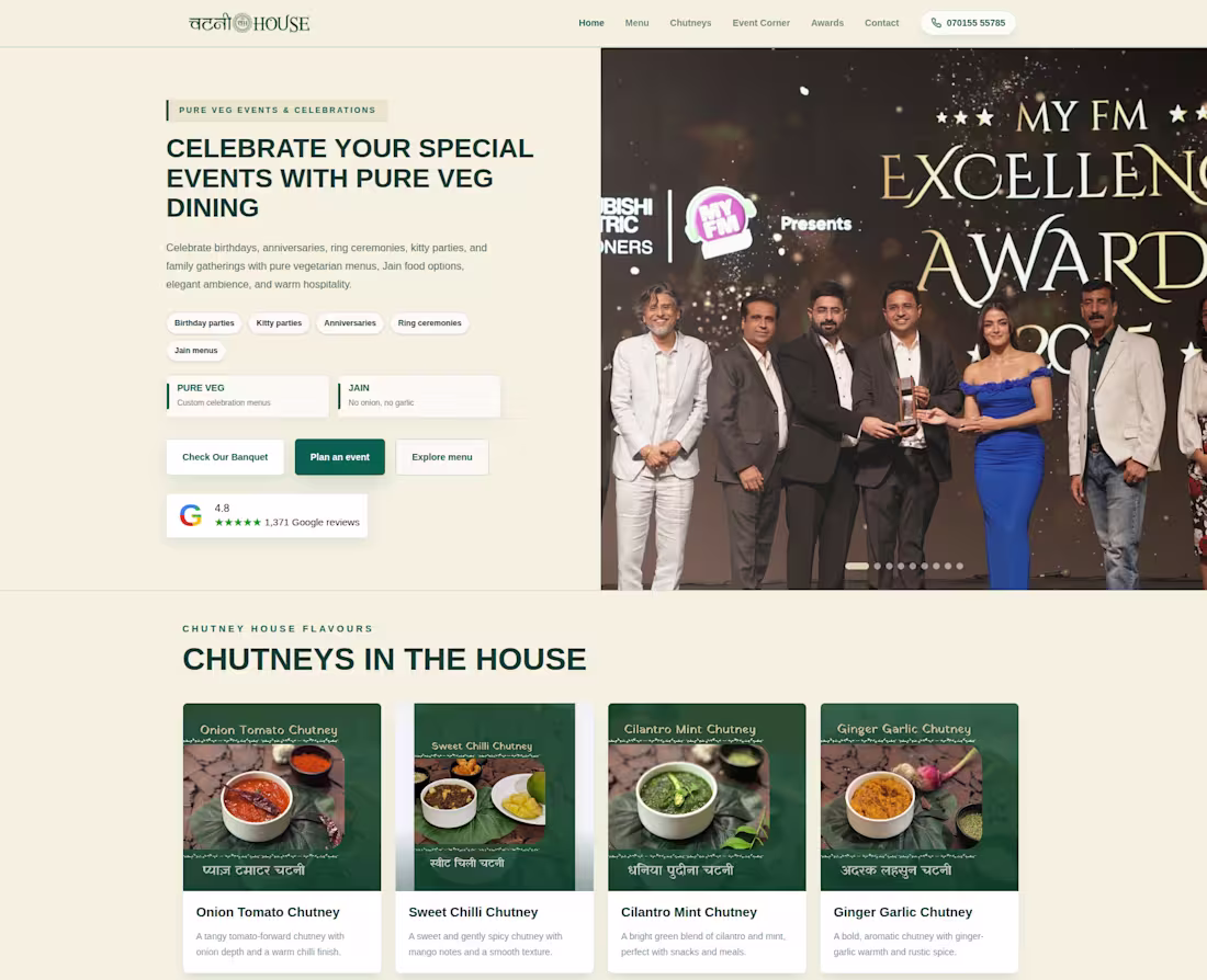 Cover image for Built a Premium Restaurant Website