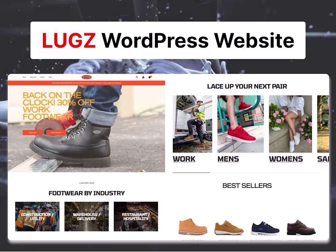 Cover image for LUGZ | Wordpress Website