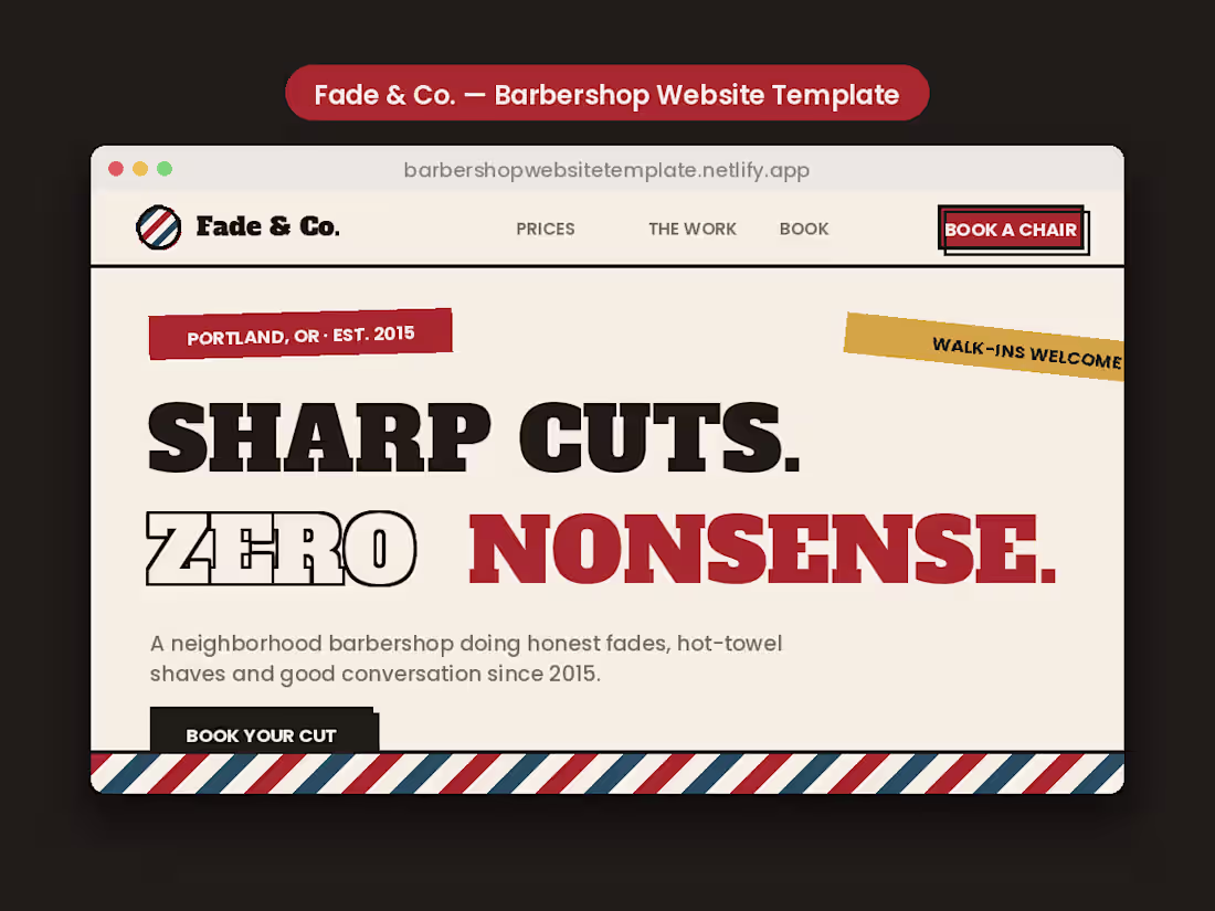 Cover image for A retro-modern website for a