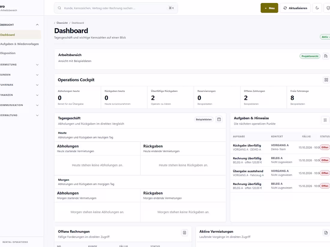 Cover image for Fleetaro | Rental Operations & CRM Web App