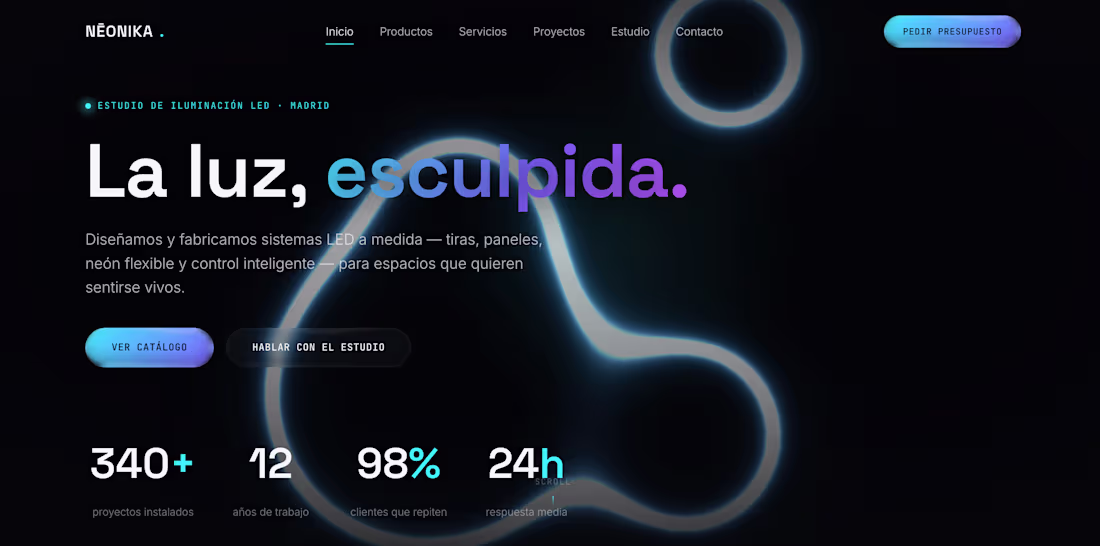 Cover image for Designed a bold, immersive website