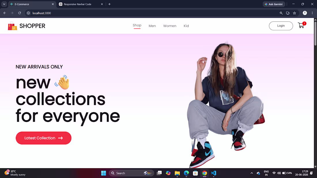 Cover image for Shopper – Modern E-Commerce Website
Designed