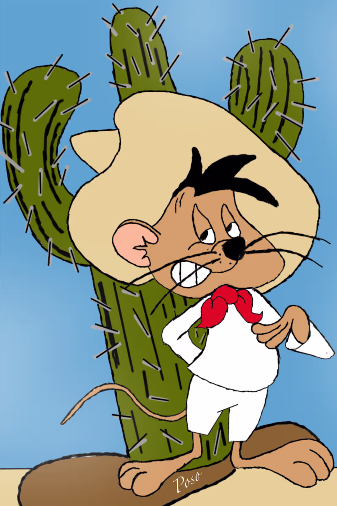 Cover image for Sketched and colored character Speedy
