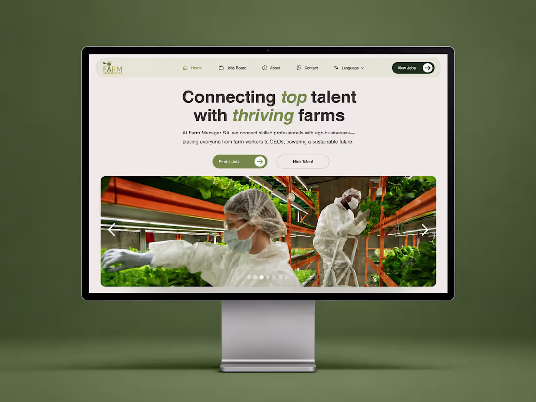 Cover image for Farm Manager website