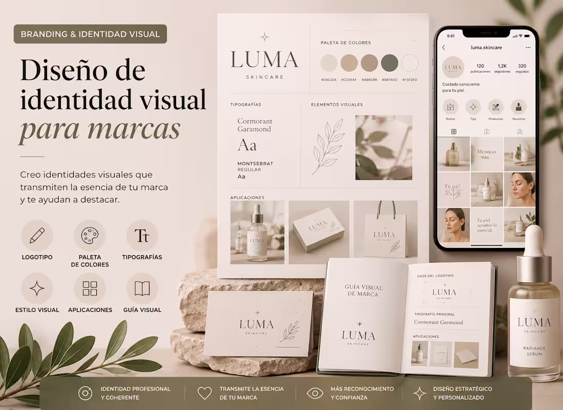 Cover image for Diseño de identidad visual para marcas