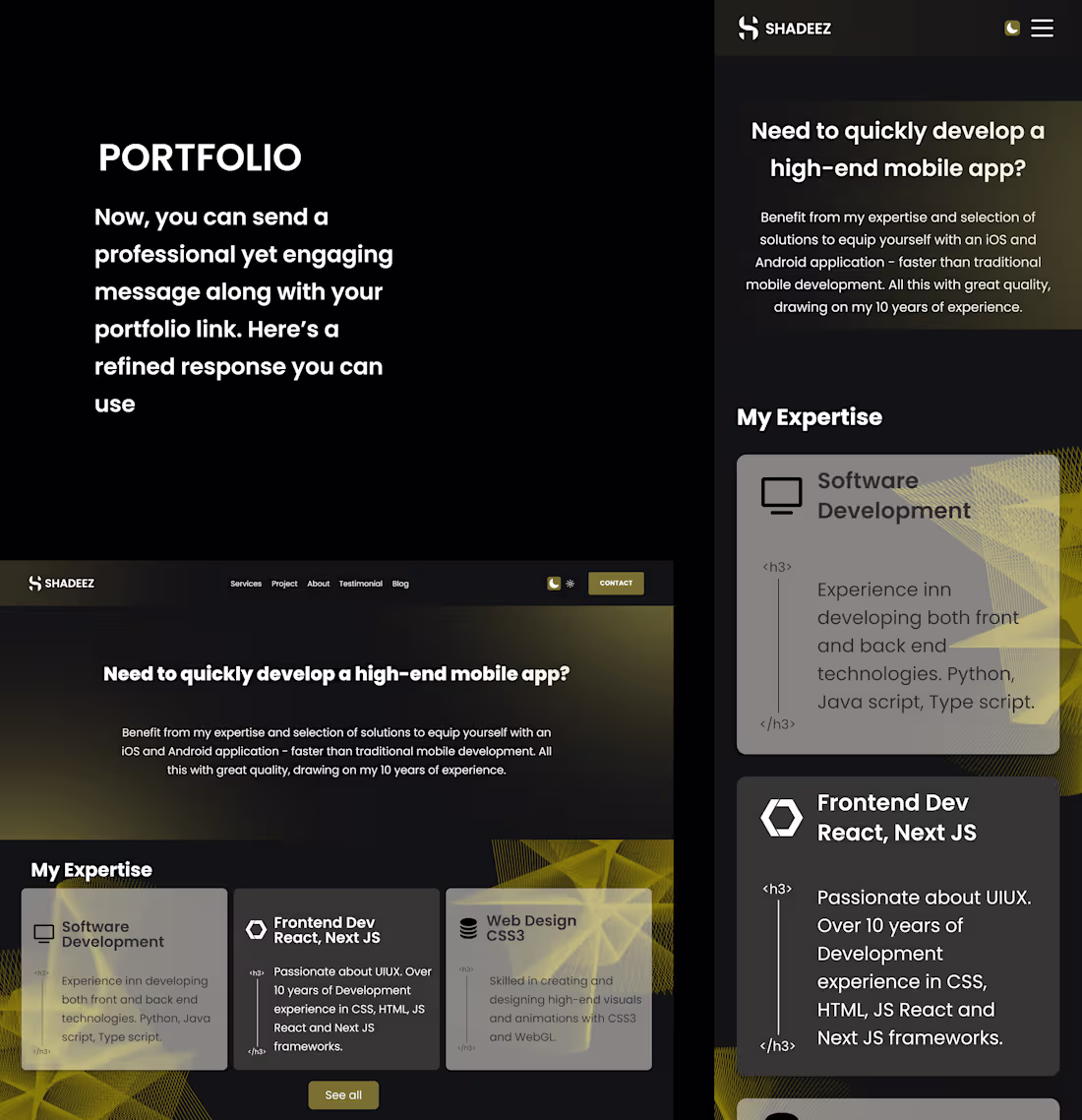 Cover image for A portfolio for a Web Developer