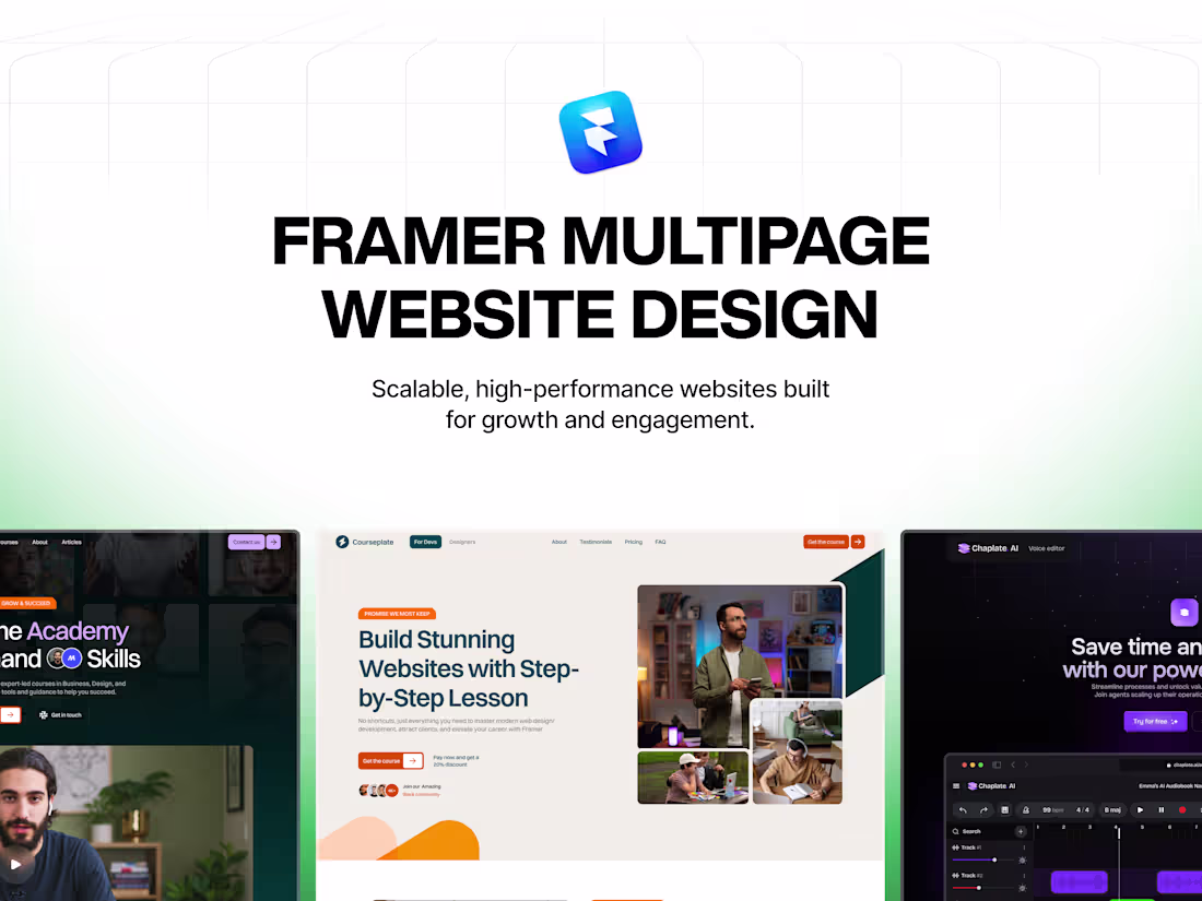 Cover image for Framer Multipage Website Design