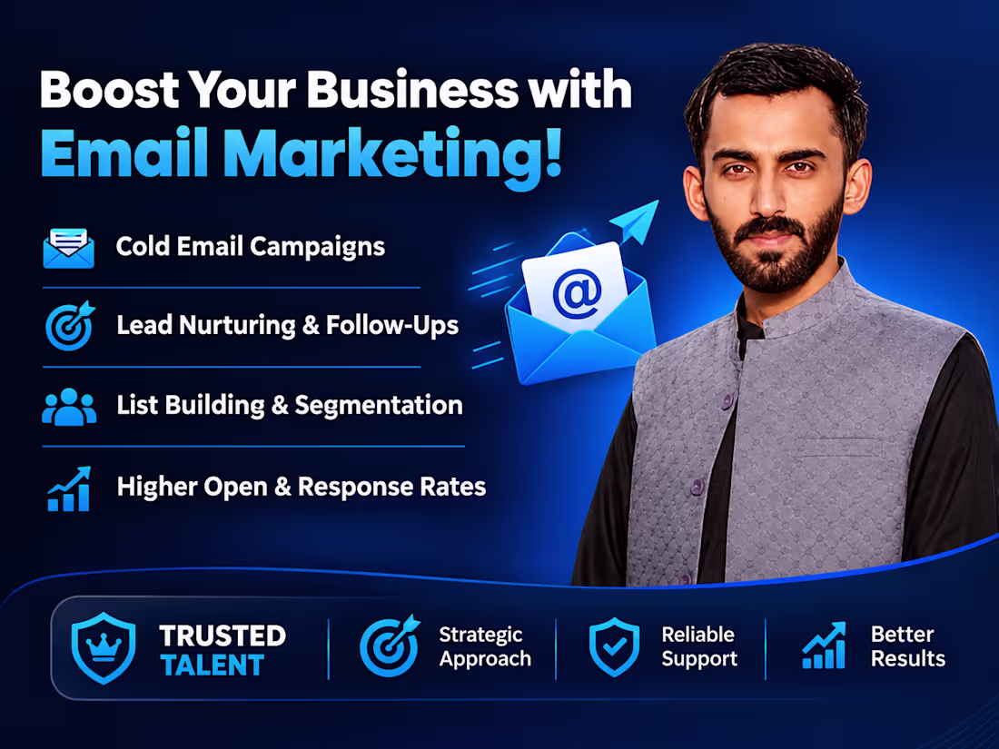 Cover image for I will create personalized b2b cold email outreach campaigns