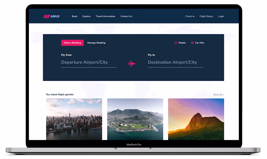 Cover image for AirUX - A UX Case Study