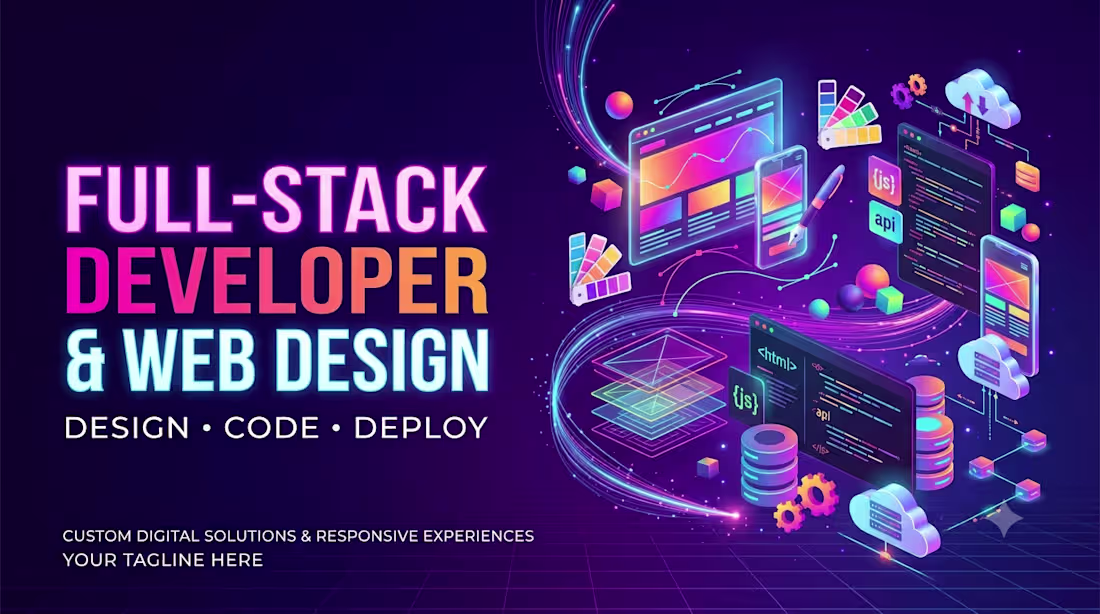 Cover image for Full-Stack Web Development and Web Design