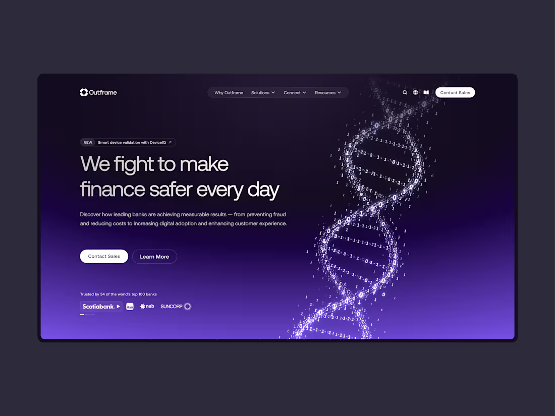 Cover image for Website design for a Fintech