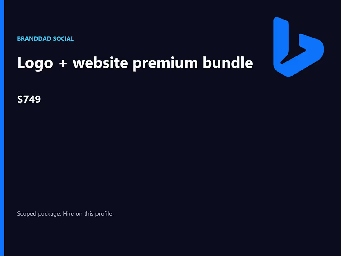 Cover image for Logo + website premium bundle