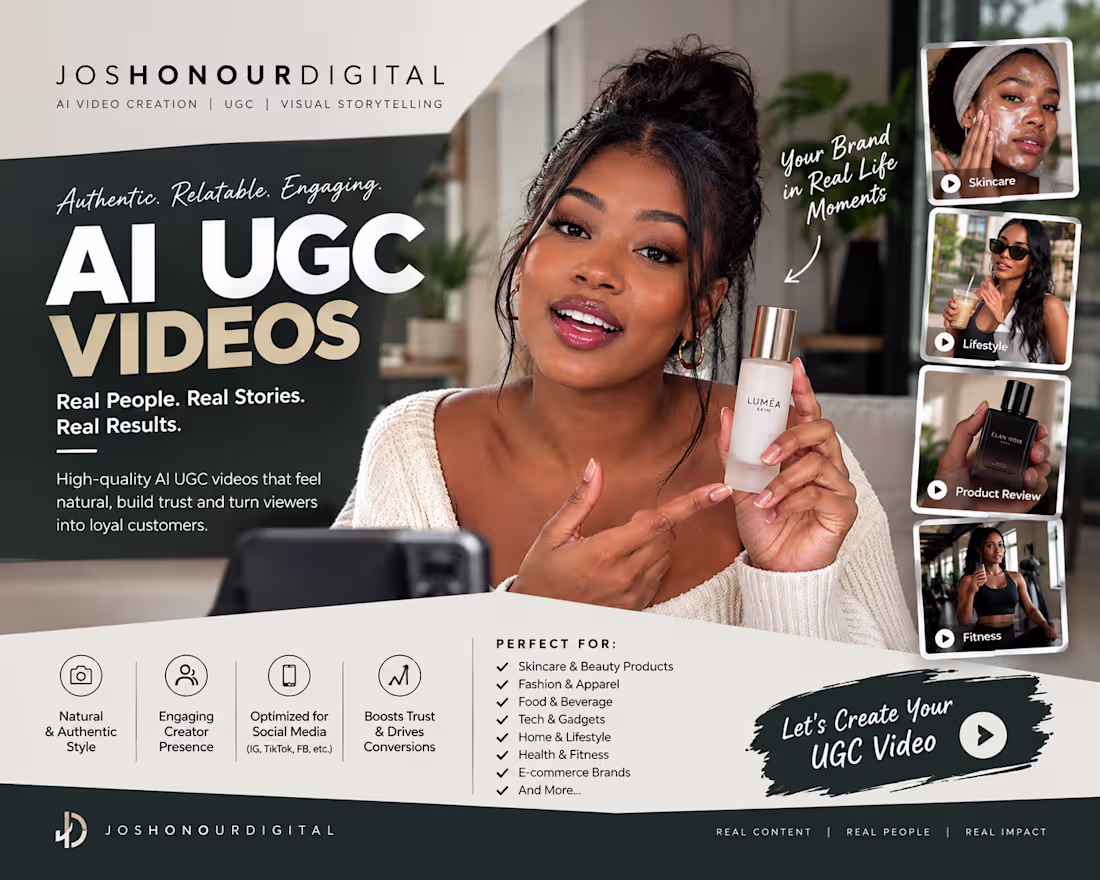 Cover image for AI UGC Product Reviews & Social Media Ads