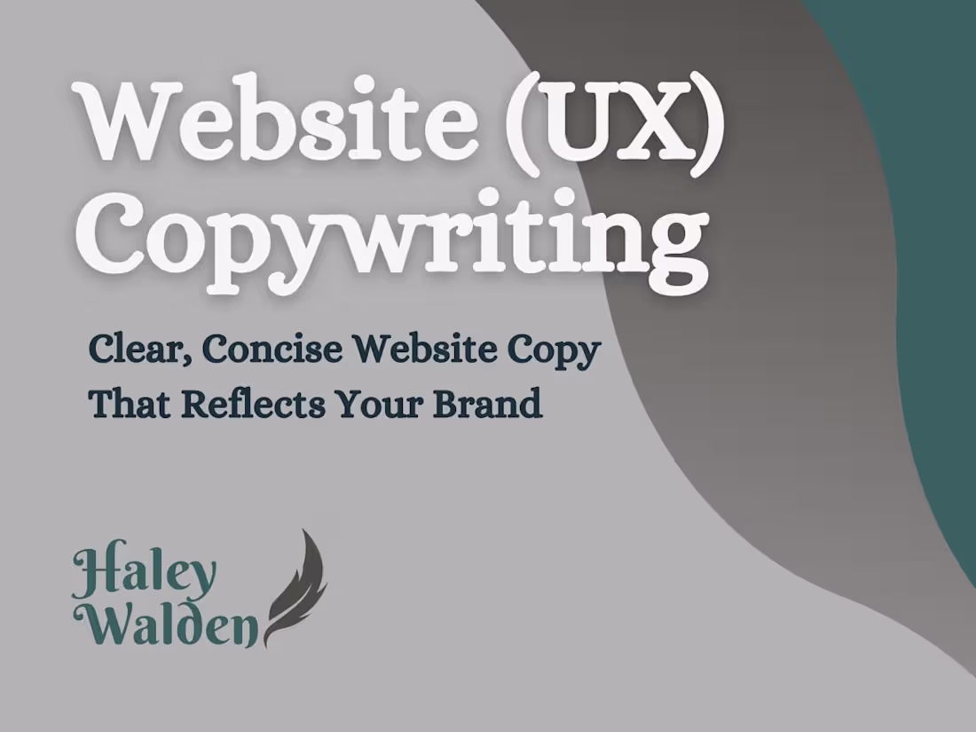 Cover image for Website (UX) Copywriting