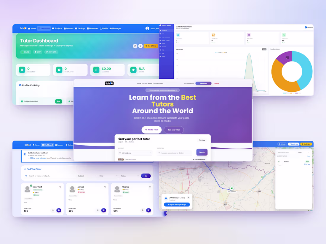 Cover image for Schuul | Tutor Booking SaaS Platform