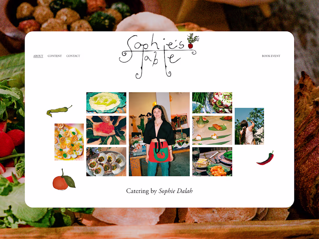 Cover image for Sophie’s Table Website Design