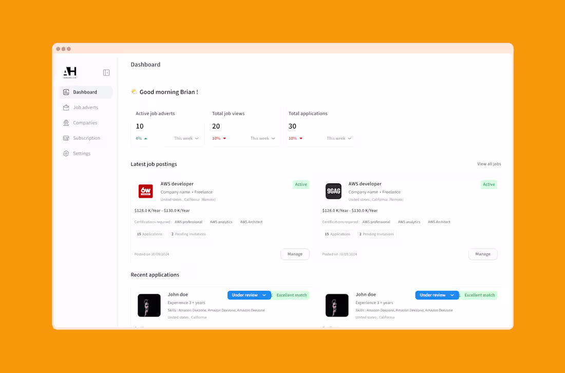 Cover image for Awshire: AWS Job Marketplace, 70% Faster Matching