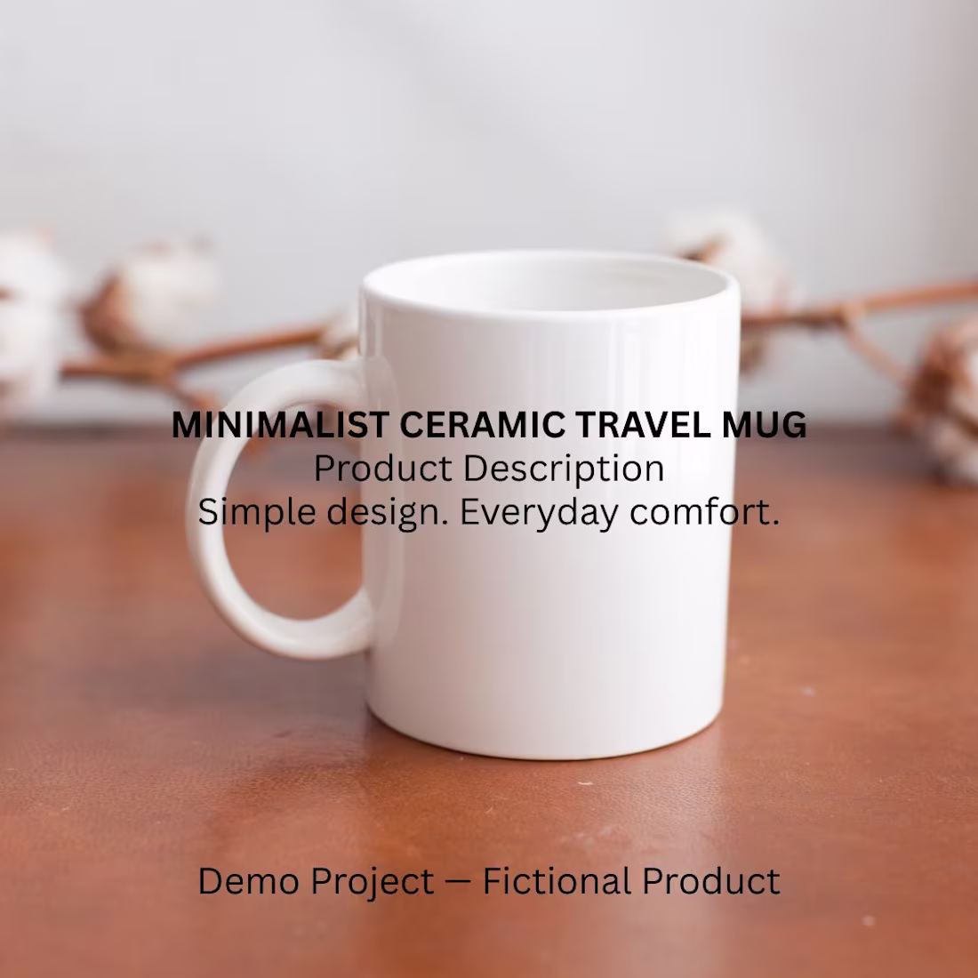 Cover image for Demo product copywriting project for