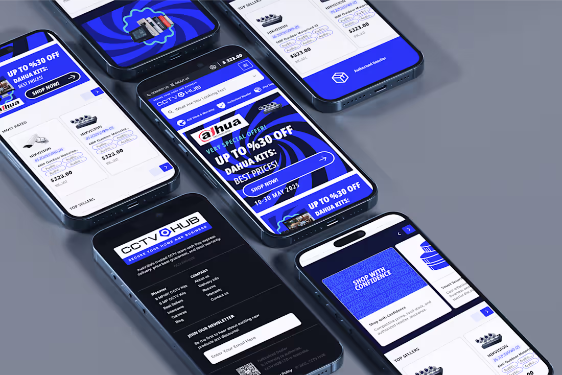 Cover image for CCTV HUB Website, UI/UX and Branding