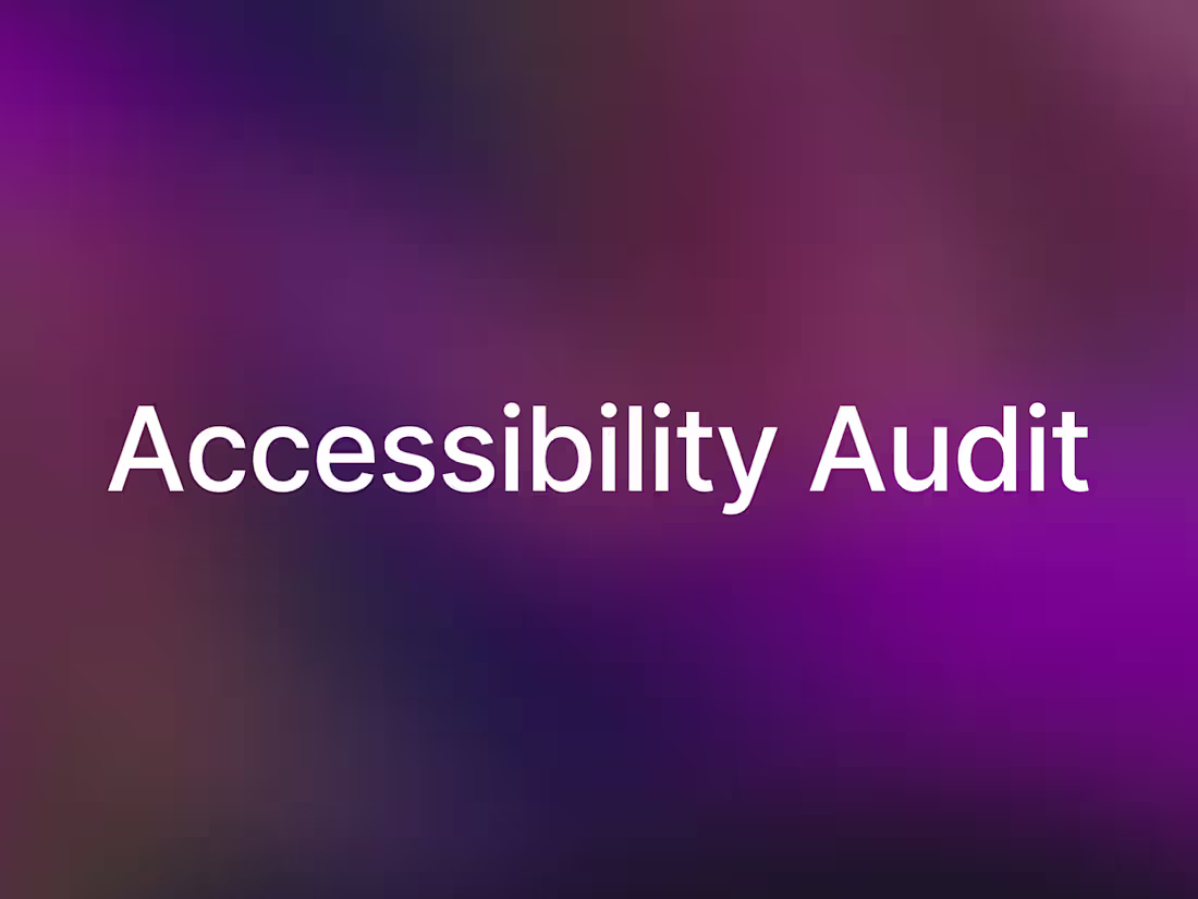 Cover image for Section 508 Trusted Tester Accessibility Audit