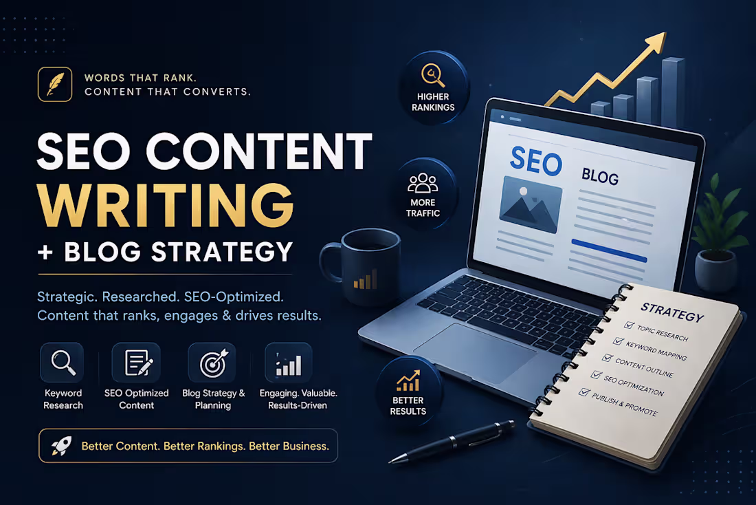 Cover image for SEO Content Writing Plus Blog Strategy