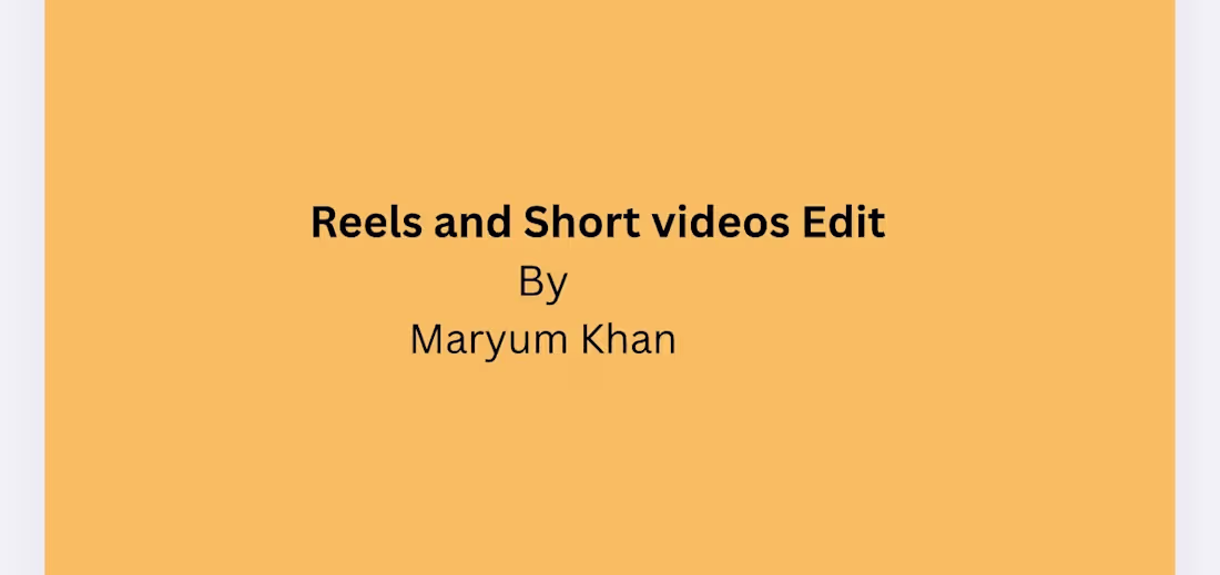 Cover image for Reels Editing & YouTube Thumbnail Design